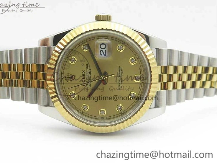MiroTime 0517 DateJust 41 126333 SS YG ARF 1:1 Best Edition 904L Steel YG Diamonds Dial on Jubilee Bracelet A Packable 3221